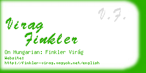 virag finkler business card